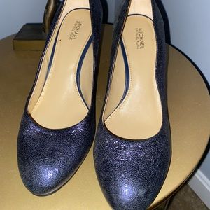 Michael Kors Navy Glitter heel